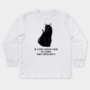 ACAB cat Kids Long Sleeve T-Shirt